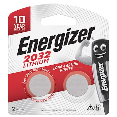 Energizer Lithium Batteries 3V (2032)  Pack of 2