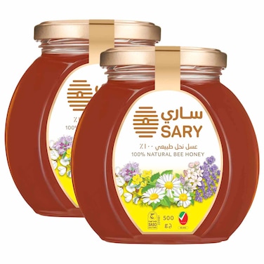 Sary 100% Natural Bee Honey, 500g, Pack of 2