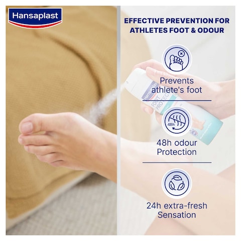 Hansaplast Foot Protection 2-in-1 Antibacterial Deodorant Spray, 150ml