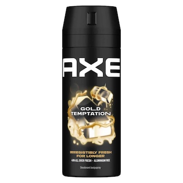 Axe Men Deodorant Body Spray Gold Temptation, 150ml