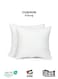 Bedding Throw Pillows Insert Cushion Filler Outer Cover Non Woven Hollowfiber Filling 500 gm Ultra Soft Fiber Size 50x50cm , 20x20inch Cushion Inserts Home Decor White (Pack of 2)