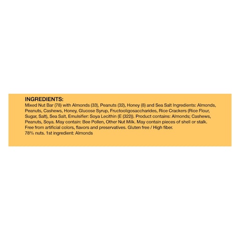 Be Kind Honey Roasted Nuts and Sea Salt Protein Bars, 40g Pack of 12