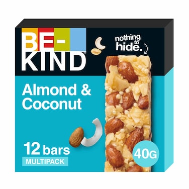 Be-Kind Almond and Coconut Protein Bars, 40g Pack of 12