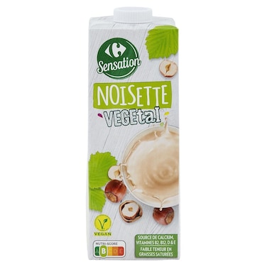 Carrefour Sensation Hazelnut Plant-Based Drink, 1L