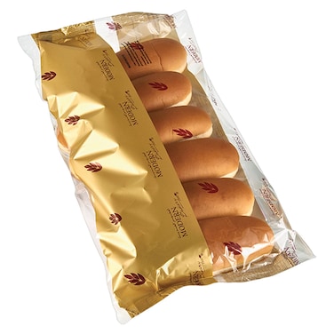 Modern Bakery Hotdog Plain Bread Rolls 8 Rolls