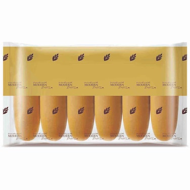 Modern Bakery Bread Roll Hotdog Plain 8", 480g