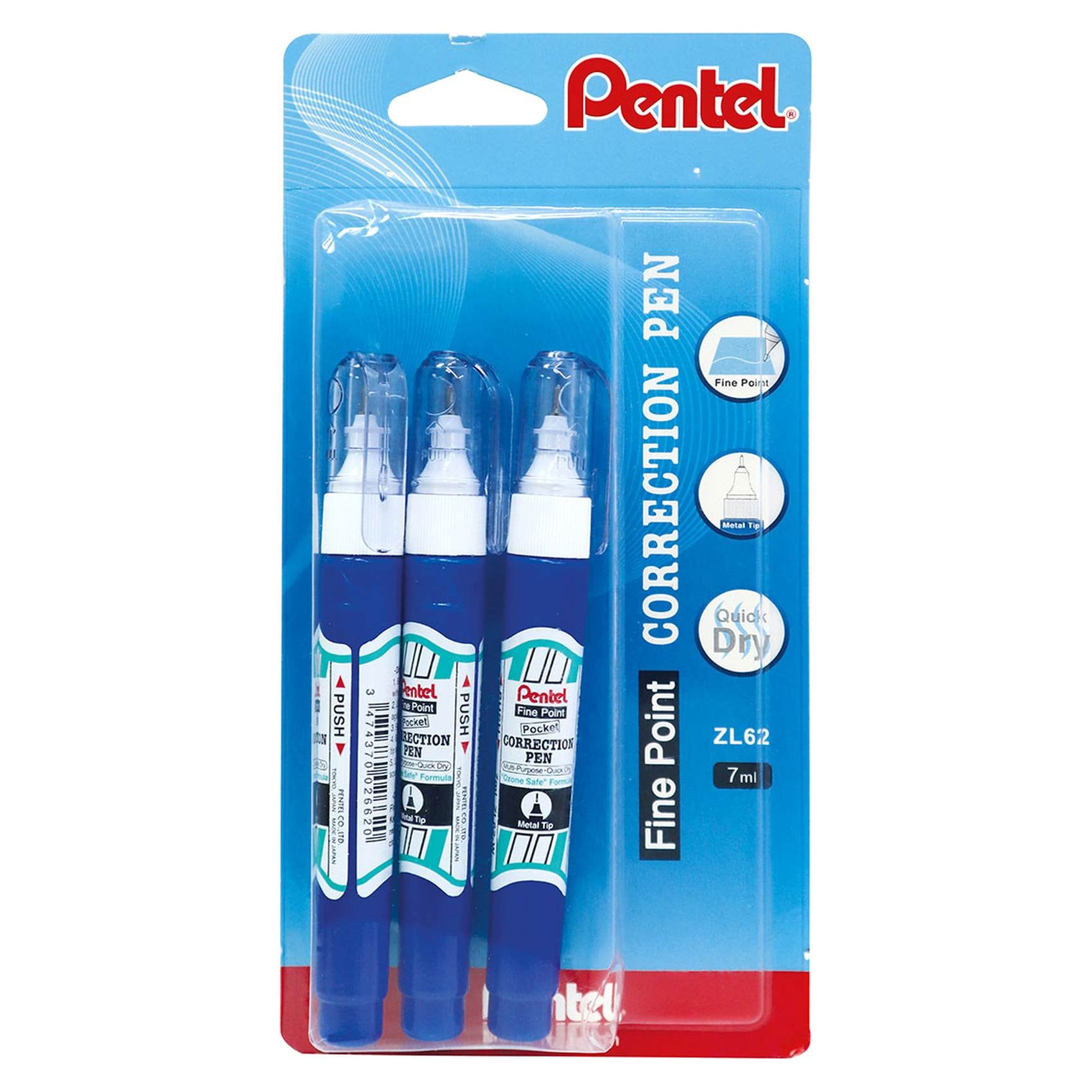 Buy Pentel Fine Point Correction Pens ZL62 7ml PCS Online