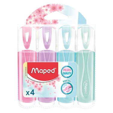 Maped Fluo'Peps Pastel Highlighters 4 PCS