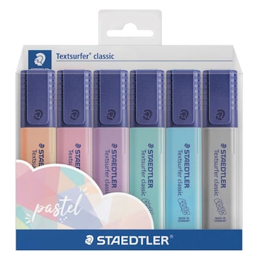 Staedtler Textsurfer Classic Pastel Highlighter Wallet 6 PCS