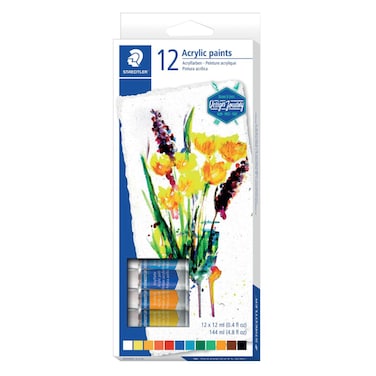 Staedtler Acrylic Paint Tubes 12ml 12 PCS