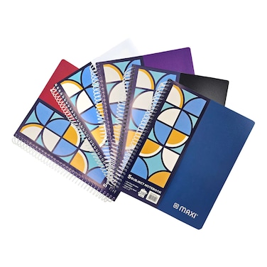 Maxi 5 Subject Notebook, 200 Sheet