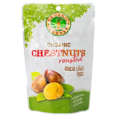 Organic Larder Organic Roasted Chestnuts, 100g