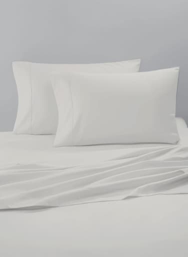 East 2-Piece Pillowcase set   Soft 400 TC Sateen Cotton Material   Light Grey Color   2 Pillowcases 50 cm x 100 cmBundle