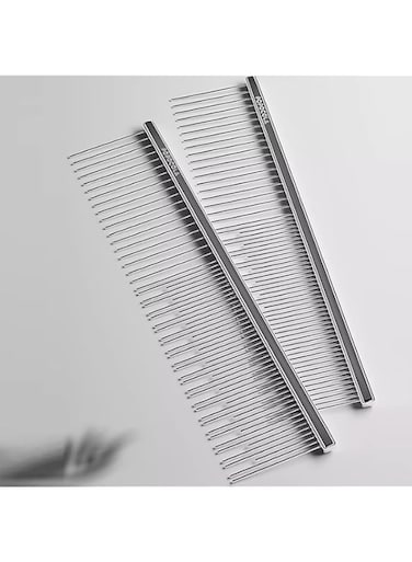 long hair cat comb, pet cat dog comb,Dog Combs with Rounded Ends Stainless Steel Teeth, Cat Comb for Removing Tangles and Knots, Professional Grooming Tool for Long and Short Haired cat