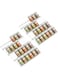 Clear Acrylic Spice Drawer Organizer, 4 Tier- 2 Set Expandable From 325 to 65 Seasoning Jars Drawers Insert, Kitchen Spice Rack Tray for DrawerCountertop (Jars not included)