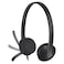 Logitech H340 USB Wired Headset with Noise-Cancelling Microphone, Black