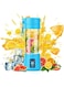 DLORKAN Portable Blender Cup, Electric USB Juicer Blender for Shakes and Smoothies, Juice, Mini Blender with 380ml Capacity and Six Blades for Great Mixing, Lightweight and Convenient (Blue)