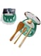 SYOSI Spoon Rest, Multifunction Kitchen Spoon Rest, Punch-free Pot Lid Holder Spoon Rest, Cute Cat paw Shaped Kitchen Utensil Rest, Home Use Stove Spoon Rest (Green)