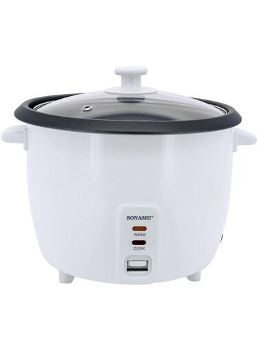 Sonashi 0.6 Ltr Rice Cooker With Steamer-SRC-306