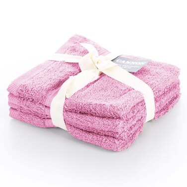 Cannon Plain Face Towel, Tea Rose, 33x33cm, 650 GSM, 100% Cotton, 4 PCS