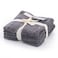 Cannon Plain Face Towel, Factory Grey, 33x33cm, 650 GSM, 100% Cotton, 4 PCS