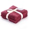 Cannon Plain Face Towel, Claret, 33x33cm, 650 GSM, 100% Cotton, 4 PCS