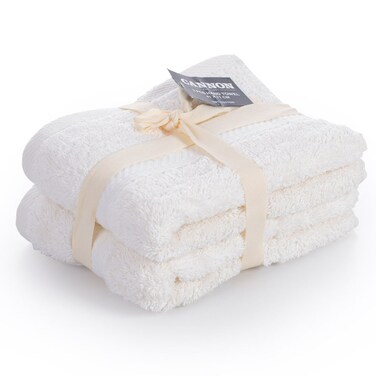 Cannon Plain Hand Towel, Cream, 41x71cm, 650 GSM, 100% Cotton, 2 PCS