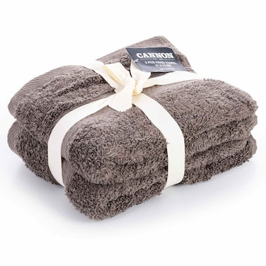Cannon Plain Hand Towel, Walnut, 41x71cm, 650 GSM, 100% Cotton, 2 PCS