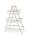 Maykela 3 Tier Countertop Fruit Basket Storage,Vegetable Rack Detachable Vegetable Basket Bread Display Stand Bread Basket Vegetable Holder for Fruit (White)