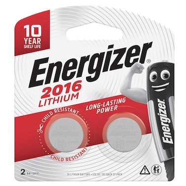 Energizer Lithium Batteries 3V (2016)  Pack of 2