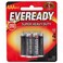 Eveready AAA Super Heavy Duty Battery 1.5V Black 6 count