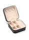 ZPROW Travel Jewelry Case, Mini Portable Jewelry Travel Boxes, Small Jewelry Organizer for Rings, Earrings, Pendants, Watches, Necklaces, Lipsticks Organizer Storage Holder Case (Black)