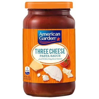 أمريكان غاردن صلصة معكرونة بثلاثة أنواع من الجبن 397 غرام