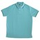 Men Aqua Blue Short Sleeve Polo Shirt