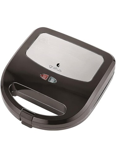 Gratus 3 in 1-750W Sandwich maker (Sandwich, Grill, and Waffle Maker) with 2 years warranty, Model- GSM750UC