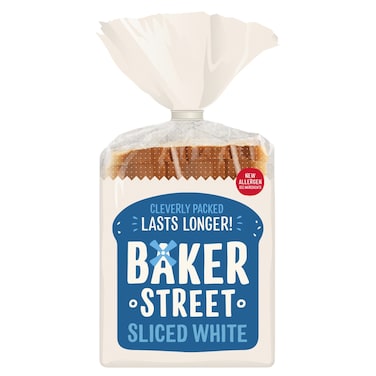 بيكر ستريت رغيف خبز أبيض مقطع 550 غرام