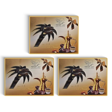 Kingdom Dates  with Almonds 3X250g