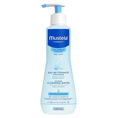 Mustela No Rinse Cleansing Water for Face and Diaper Area, 300ml