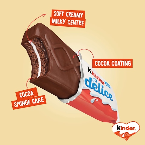Kinder Delice Cake Bar Multi Pack 10 Bars 390g