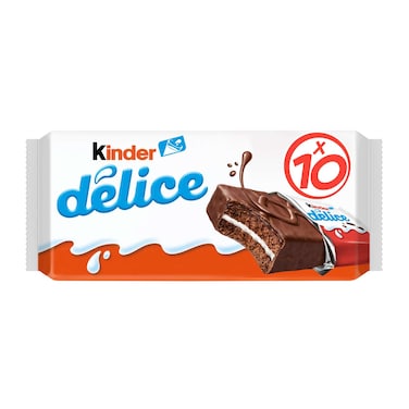 Kinder Delice Cake Bar, Multi Pack, 10 Bars, 390g
