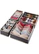 Lifewit Drawer Underwear Organizer Divider 4 Pieces Fabric Foldable Dresser Storage Basket Organizers and Storage Bins for Storing Bra, Lingerie, Undies, Grey