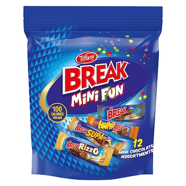 تيفاني بريك ميني فان ويفر بالشوكولاطه 169.5 غرام + مزيج كوانتا ميني سناكينغ بالشوكولاطه 164 غرام