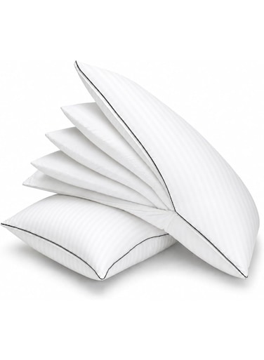 300TC Cotton 3-in-1 Adjustable Bed Pillow &acirc;&euro;&ldquo; Customizable Loft Layers Hotel Quality Pillow for Sleeping, Down Alternative Fill, Hypoallergenic, All Sleep Positions (50x70 cm)
