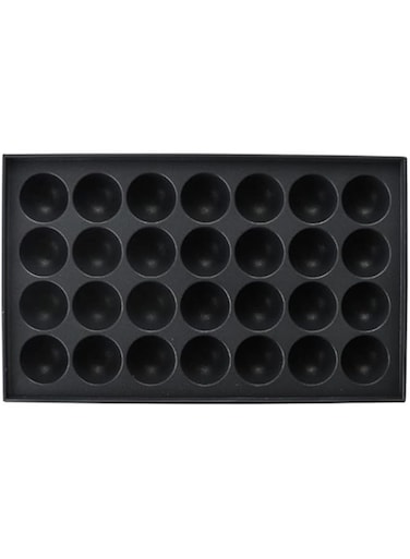 Yardwe Grill Tools Barbecue Tools Nonstick Pan 28- Hole Grill Pan Aluminum Octopus Baking Tray for Baking Cooking Black Grilling Tools Nonstick Bakeware