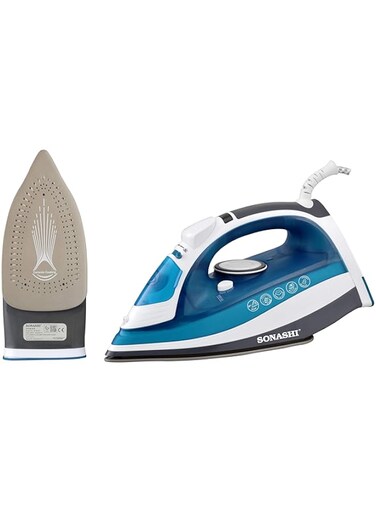 STEAM IRON WITH CERAMIC SOLEPLATE -2400W SI-5075C , Multi Color"Min 1 year manufacturer warranty