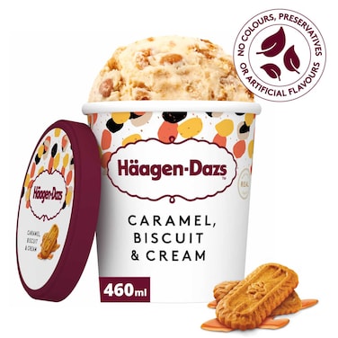 Haagen-Dazs Caramel, Biscuit and Cream Speculoos Ice Cream, 460ml