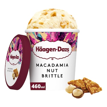 Haagen-Dazs Macadamia Nut Brittle Flavoured Ice Cream, 460ml