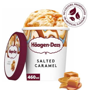 Haagen-Dazs Salted Caramel Flavoured Ice Cream, 460ml