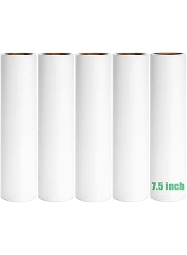 MINGRACE 7.5 inch Lint Roller Refills Only, Extra Sticky Easy Peel Lint Roller Refills for Pet Hair, Sticky Roller Replacement Refills 7.5 inch Wide, Bulk Pack of 5, Total 300 Sheets