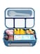 Arabest Bento Box, 1300ml 4 Compartment Square Portable Adult Lunch Box Containers, Durable Leak Proof Microwavable Sandwich Box, Leakproof Food Storage Set for School, Work, Picnic (Blue)
